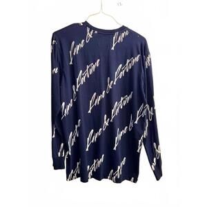 Fame & Fortune Navy Blue Long Sleeve Shirt L
